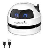 flintronic Tischstaubsauger, USB Wiederaufladbar Tischstaubsauger, Mini Tischsauger, Klein Handstaubsauger, Hohe Saugleistung Staub Reiniger, für Tastatur Desktop Sofa