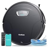 HONITURE Saugroboter mit Wischfunktion, 8000Pa Staubsauger Roboter,7,6 cm Roboterstaubsauger mit APP Steuerung 180 Min Laufzeit,Ideal für Tierhaare,Teppiche und Hartböden G20 Pro