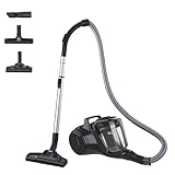 Hoover HP1 leistungsstarker Boden-Staubsauger ohne Beutel für Hartboden & Teppich, Sauger leicht & kompakt, EPA-Staubfilter, Parkettdüse, 2L Staubbehälter inkl. Zubehör, 700W, mit Kabel 7,5m