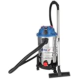 Dedra Nass- und Trockensauger mit Rüttelfilter, 1600 W, 30 l Behälter, Teleskop-Metallrohr, Saugleistung 21 kPa, Leistungsfähigkeit 3200 l/min, Saugschlauch 2,5 m