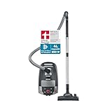 Severin Testsieger Bodenstaubsauger mit Beutel, „Home & Car“, 24kPa, leistungsstark, Allergiefilter, Bodendüse, vielseitigem Zubehör, 4L, 850 W, Schwarz-Grau, BC 7052