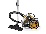 Elta Zyklon Bodenstaubsauger Gold Edition – 800W Beutellos mit 2L Staubbehälter – Zyklon-Technologie, Leise, Waschbarer Filter, 360° Schlauch, Automatische Kabelaufwicklung