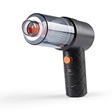 CLEANmaxx Akku-Handstaubsauger im 6-TLG. Set | Kabbelloser & Beutelloser Handsauger | Mit Saug- & Gebläsefunktion | leistungsstarker Akku & leichtes Design | Ideal für das Auto, Krümel & Tierhaare