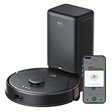 eufy X8 Pro Saugroboter mit Wischfunktion und Selbstentleerungsstation, Twin-Turbine™ 2× 4.000Pa Saugkraft, aktiver Entwirrungs-Bürste und iPath™ Laser-Navigation(Generalüberholt)
