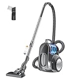 Forrlite Beutelloser Staubsauger 1200W Starke Saugleistung,Kompakt Leicht Bodenstaubsauger ohne Beutel,Leiser