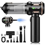 SLOKSFil 2026 Handstaubsauger Akku Kabellos,22000PA 4-in-1 Mini Autostaubsauger mit Bürstenloser Motor,Auto Staubsauger Stark für Haus/Auto/Tierhaar/Küche (HL138)