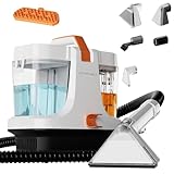 STARRYBOT Tragbare Teppich- & Polsterreinigungsmaschine für Haustiere, 15 Kpa starke Saugleistung, Fleckenentferner für Sofa, Teppich, Auto & Polstermöbel, mit 1,8L Doppeltank (Weiß)