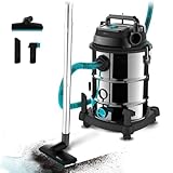 Cecotec Nass- und Trockensauger 30 L Conga Rockstar Wet & Dry Steel Pro. 1600 W, 23 kPa, Entleerungssystem, Saugen und Blasen, Metallstruktur, Räder, 5m Aktionsradius