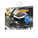 16-IN-1 Dampfreiniger Handgerät【100% Chemiefreie Reinigung – SPJ Spitzentechnik】Dampfreiniger für Alles【Batterieloser Stufengriff mit Deutscher CTL-Technik】Dampfbesen für Boden, Küche etc.(1.8L)