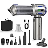 Yomile Handstaubsauger Akku, 27000Pa/150W Autostaubsauger Kabellos, 250.000 U/min Mini Staubsauger, Aufladbar Tragbar Leicht Auto Staubsaug Stark, Staubgebläse für Auto, Büro Genutzt, Haus, Küche