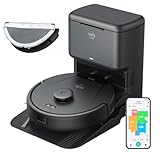 eufy L60 Saugroboter mit 5.000Pa Saugkraft, Anti-Haar-Verwicklung, 60-Tage-Absaugstation, iPath-Laser-Navigation, für Hartböden