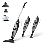 SIMPLUS Stielstaubsauger mit Kabel 600W, 2-in-1 Handstaubsauger, 22KPa Saugleistung, HEPA Filter, 1L Staubbehälter, leicht 1,76kg, für Hartboden & Teppich