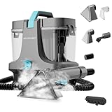 STARRYBOT 1500W Tragbarer Waschsauger Teppichreiniger mit Dampf- und Heiztechnologie, 18Kpa Nasssauger Polsterreiniger, Multifunktionaler Fleckenreiniger für Haustiere, Sofa, Teppiche & Treppen