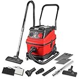 WALTER Industriestaubsauger 3-in-1 mit Wasserfilter, 1600 W, 230 V, Nass- & Trockensauger, mit Steckdose für Synchronbetrieb, Starke Saugleistung bis zu 18 KPa, inkl. umfangreichen Zubehör-Set