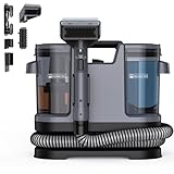 Lubluelu Nasssauger Polsterreiniger Gerät, 600 W - 15 kPa Teppichreiniger Waschsauger, tragbares Teppich-Reinigungsgerät mit Selbstreinigung und langem Schlauch für Sofas, Teppiche & Auto-Innenräume