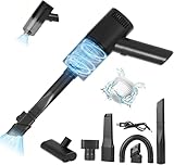 WHJC Akku Handstaubsauger, 9000Pa USB aufladbar Tragbar Leicht Mini Staubsauger, 4000mAh Auto-Staubsauger, Nass & Trocken Handsauger, für den Auto, Haus, Küche, Tierhaare