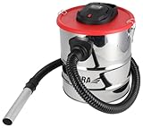 Dedra Kaminstaubsauger mit HEPA-Filter 1200W, 20 l Tank 19kPa, Gewicht 5,1kg, Turbine für 26500/min Volumenstrom, Betriebstemperatur von bis zu 60°C, Ausblasfunktion