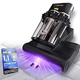 Dhynia Milbensauger für Matratzen – 16 kPa Matratzenreiniger mit UV-Licht, Ultraschall, 60°C Heißluft - Milben Sauger | Effektiv gegen Hausstaubmilben | Ideal für Allergiker, Polstermöbel & Tierhaare