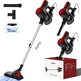 Authmic Staubsauger mit Kabel, Saugkraft Staubsauger 20000Pa, Vacuum Cleaner 5 Meter Kabel, mit H13 HEPA-Filter für Harte Böden/Tierhaare/Teppich