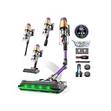 Linkifly A12 Akku Staubsauger mit Wassertank, 50Kpa, 600W, 70Min, 8-in-1, Kabelloser Staubsauger mit LED Touchscreen, 1,5L Staubbehälter, Anti-Tangle Bürste, Faltbares, für Teppiche/Autos/Tierhaare