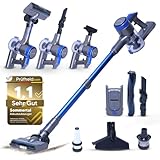 Sommertal Akku Staubsauger VARIO150, 3in1 Handstaubsauger mit 360.000 Liter/Akkuladung, sehr leicht & kompakt, 45min Laufzeit für 300m² Teppich & Hartböden, Tierhaare, Stabsauger kabellos