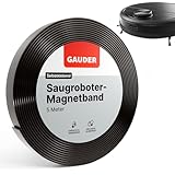 GAUDER Saugroboter Magnetband - Begrenzungsstreifen für Staubsauger Roboter - Virtuelle Wand kompatibel mit Neato, Xiaomi, Miele, Vorwerk & Tesvor (5 m x 25 mm)